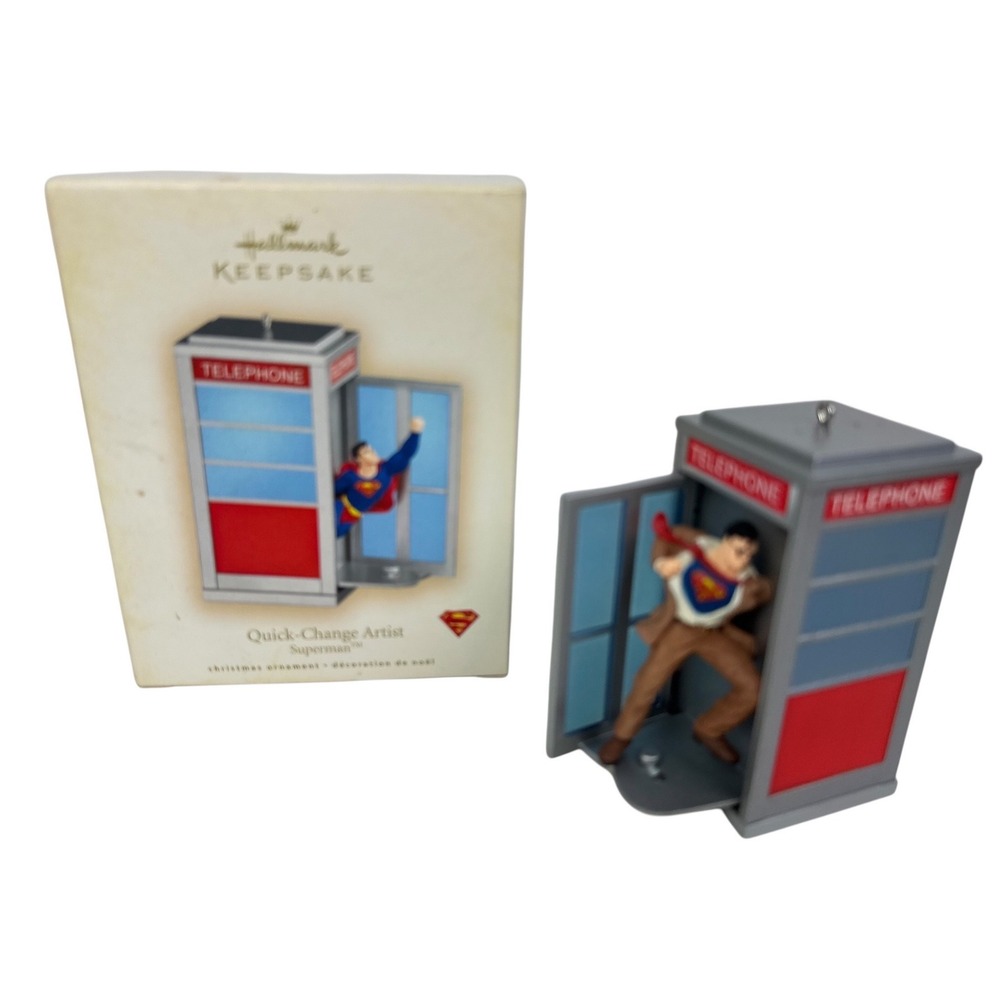 Hallmark Keepsake Superman Quick-Change Artist Ornament 2007 DC Comics Boxed